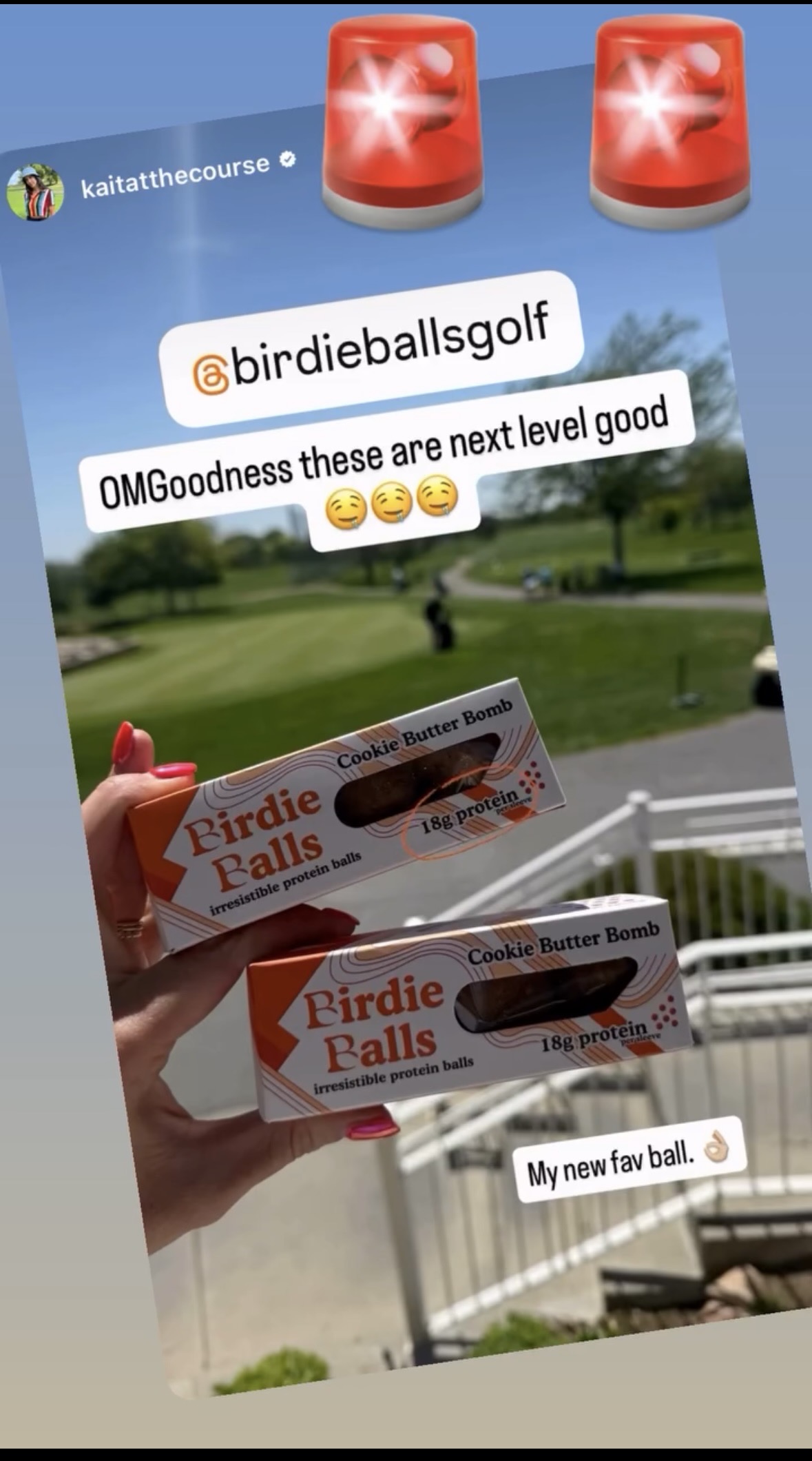 Instagram review from @kaitatthecourse